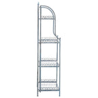 SAFAVIEH Bryn Étagère de boulanger d'extérieur victorienne en fer forgé à 4 niveaux - 63,5 cm l x 38,1 cm P x 160 cm H - 25L x 15P x 63H