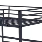 Twin Metal Loft Bed  Guard Rails & Flat Ladder