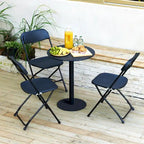10 Pack Plastic Folding Chair 350lb. Capacity for Events Office Wedding Party Picnic Kitchen Dining