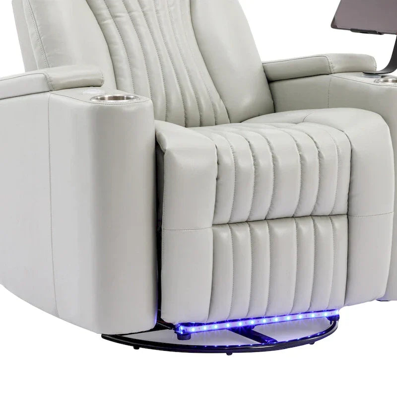Poltrona reclinabile girevole a 270° multifunzione per home theater