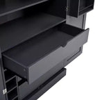 77H Freestanding Kitchen Pantry, Farmhouse Storage Cabinet with Adjustable Shelves, Door Shelves, Drawers & Wine Racks - ModernLuxe