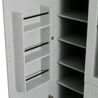 Whisen 71''H Freestanding Kitchen Storage Pantry, Large Dining Storage Cabinet Cupboard Sideboards With 6 Doors, Adjustable Shelves