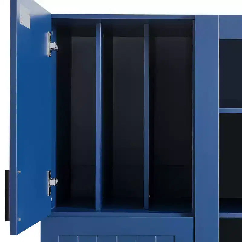 Whisen 71''H Freestanding Kitchen Storage Pantry, Large Dining Storage Cabinet Cupboard Sideboards With 6 Doors, Adjustable Shelves