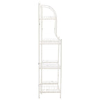 SAFAVIEH Bryn Étagère de boulanger d'extérieur victorienne en fer forgé à 4 niveaux - 63,5 cm l x 38,1 cm P x 160 cm H - 25L x 15P x 63H