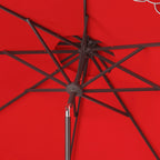 Outdoor Kjerstin Valance 9Ft Double Top Umbrella