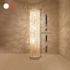 Plug In Column LED Rattan Floor Lamp for Living Room