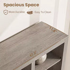 72 Tall Bookcase with 4 Drawers, Farmhouse Freestanding Storage Bookshelf for Bedroom, Living Room, Home Office
