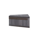 47 Corner Floating TV Stand, 3 Shelves, Transitional Style, Space-Saving Wall Mount