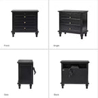 Giorgio 3 - Drawer end table with Built-In Outlets Set of 2|HULALA HOME
