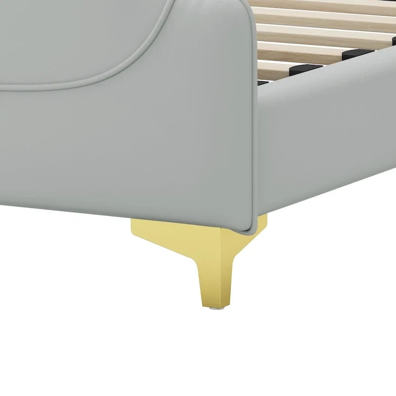 Modern Upholstered PU Leather Bed