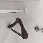 2-Door Wardrobe Armoires Freestanding Bedroom Armoire with Hanging Rod