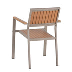 7-Piece Outdoor Extendable Dining Set with Extendable Table and 6 Armrest Chair