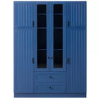 Whisen 71''H Freestanding Kitchen Storage Pantry, Large Dining Storage Cabinet Cupboard Sideboards With 6 Doors, Adjustable Shelves