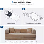 80.7 5-in-1 Convertible Sleeper Sofa Bed – Corduroy, 1200 lbs, No Assembly