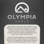 Olympia Tools Banco da Lavoro in Legno di Gomma, 4 Cassetti, Capacità di Carico 204 kg
