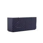 59 Modern Spiral Sideboard Buffet Cabinet, Low Profile Art Entryway Storage Cabinet with 3D Ripple Texture Doors