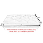 Matelas de futon TruPedic gris granit de 12 pouces