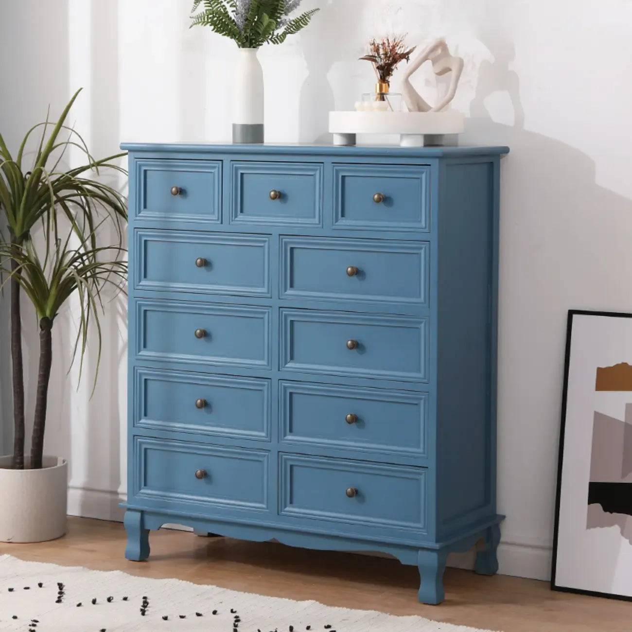 Rustic Brown Wood Accent Cabinet for Living Room Storage