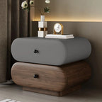Modern Two-Tone Bedside Table with Storage Drawers