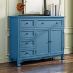 Rustic Brown Wood Accent Cabinet for Living Room Storage