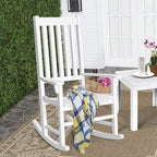 Rocking Chair Solid Wooden Frame Porch Rocker Indoor Outdoor