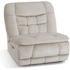 MCombo Fauteuil inclinable électrique sans accoudoirs surdimensionné à double moteur, inclinable Zeroarms parfait pour le salon en tissu PR607