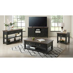 The Gray Barn Downington Table console de canapé à 2 tiroirs en bois massif