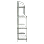SAFAVIEH Bryn Étagère de boulanger d'extérieur victorienne en fer forgé à 4 niveaux - 63,5 cm l x 38,1 cm P x 160 cm H - 25L x 15P x 63H