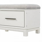 Banc à chaussures avec coussin amovible et rangement dissimulé pour l'entrée et le salon