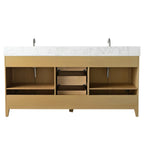 Vanity Art Bathroom Vanity with Ceramic Sink and Engineered Marble Top