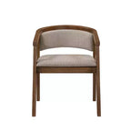 Christopher Knight Home Simon 5 Piece Mid-Century Modern Rubberwood Dining Set with Boucle Upholstered Chairs