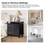 Giorgio 3 - Drawer end table with Built-In Outlets Set of 2|HULALA HOME
