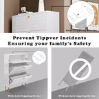 CLIHOME 24 Pair Entryway Shoe Storage Organizer Cabinet Flip Drawers Closet Shoe Rack Shelf Organizer