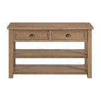 The Gray Barn Downington Table console de canapé à 2 tiroirs en bois massif