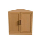 Dovelina Corner Cabinet with Adjustable Shelves Sideboard Buffet Wine Cabinet Kitchen and Dining Cabinet with Wood Doors - 31H x 31W, 36H x 31W