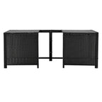 Spa Surround Spa Frame Quadrilateral Outdoor Rattan Sectional Sofa Set
