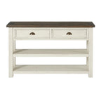The Gray Barn Downington Table console de canapé à 2 tiroirs en bois massif