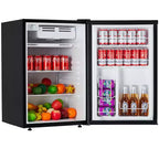 4.5 Cu.Ft Mini Fridge with Freezer,Compact Refrigerator w/Reversible Door, Adjustable Thermostat Energy-Efficient, Small Fridge