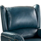 Genuine Leather Power Recliner with USB Port – Wingback Nailhead Set of 2