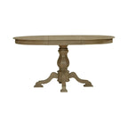 Magnolia Manor Round Pedestal Dining Table with Expandable Leaves - 2 Finishes