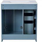 30 Single Sink Bathroom Vanity with Cabinet & 3 Drawers – Black / Blue / Green / Indigo / White