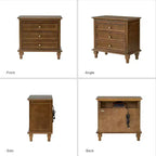 Giorgio 3 - Drawer end table with Built-In Outlets Set of 2|HULALA HOME