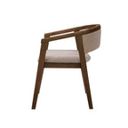 Christopher Knight Home Simon 5 Piece Mid-Century Modern Rubberwood Dining Set with Boucle Upholstered Chairs