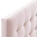 Tête de lit capitonnée en velours Lily Biscuit Full Performance - Modway