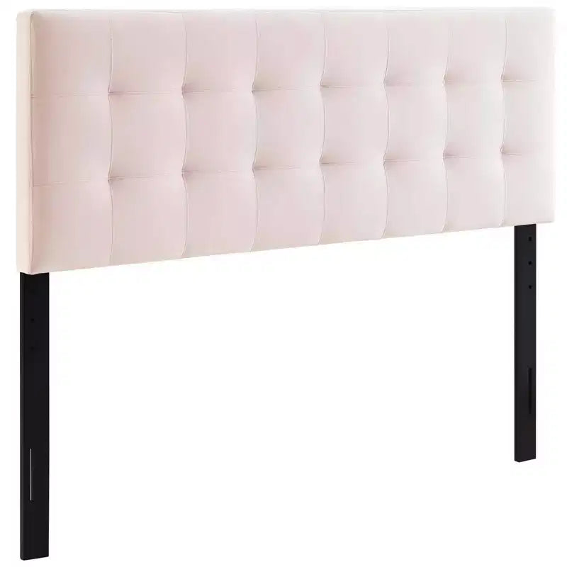 Tête de lit capitonnée en velours Lily Biscuit Full Performance - Modway