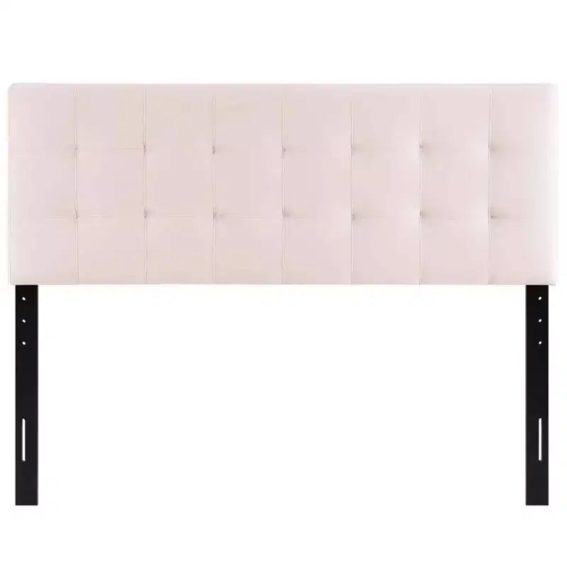 Tête de lit capitonnée en velours Lily Biscuit Full Performance - Modway