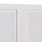 3-Set Rattan Door Sideboard Buffet Storage Cabinets with Adjustable Shelves - 93Lx31H