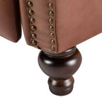 Set di 2 Poltrone Reclinabili Elisabete Moderne in Vera Pelle con Borchie Vintage per Salotto e Camera da Letto | ART OF LIVING DESIGNS