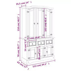 vidaXL Corona Highboard