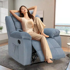 Soft Recliner Chair with Massage and Heat Function